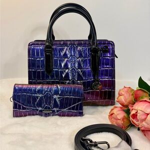 Brahmin Cami and Veronica set in heroic purple kingstone